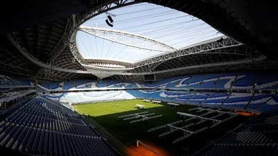 A general view shows the Al Janoub Stadium built for the upcoming 2022 FIFA World Cup (REUTERS/File Photo)