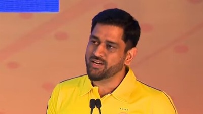 MS Dhoni. (YouTube/Chennai Super Kings) MS Dhoni. (YouTube/Chennai Super Kings)