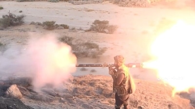 A Houthi fighter fires a weapon at a frontline in al-Jubah district of Yemen's Marib province in a frame grab from video handed out by the Houthi's media center (Reuters) A Houthi fighter fires a weapon at a frontline in al-Jubah district of Yemen's Marib province in a frame grab from video handed out by the Houthi's media center (Reuters)