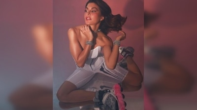 Jacqueline Fernandez accessorised her sporty yet sensuous look with silver chain bracelet and a choker. (Instagram/@jacquelinef143 ) Jacqueline Fernandez accessorised her sporty yet sensuous look with silver chain bracelet and a choker. (Instagram/@jacquelinef143 )