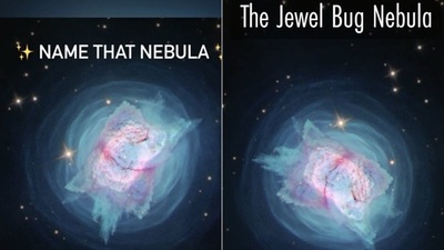 The image shows a nebula image shared by Nasa. (Instagram/@nasahubble) The image shows a nebula image shared by Nasa. (Instagram/@nasahubble)