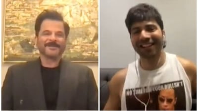 Anil Kapoor and Varun Dhawan in stills from Instagram video. Anil Kapoor and Varun Dhawan in stills from Instagram video. 