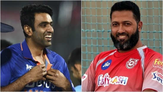 Ravichandran Ashwin (L) and Wasim Jaffer.(PTI/Twitter)