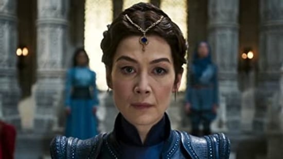The Wheel of Time review: Rosamund Pike in a still from the series.