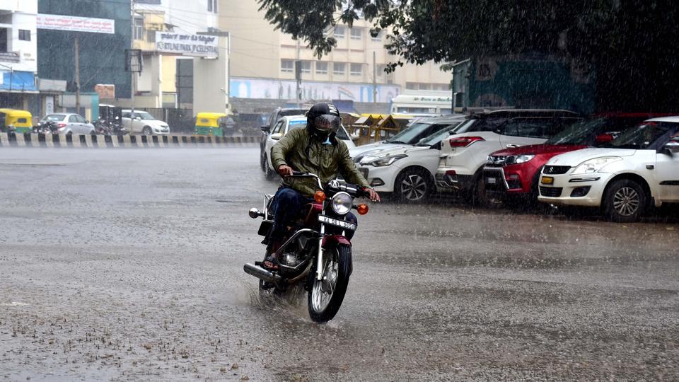 According to the latest IMD bulletin,, the forecast of widespread rain in Bengaluru is due to the presence of a low-pressure area over east-central Arabian Sea and a cyclonic circulation over south interior Karnataka and its neighbourhood. (File) According to the latest IMD bulletin,, the forecast of widespread rain in Bengaluru is due to the presence of a low-pressure area over east-central Arabian Sea and a cyclonic circulation over south interior Karnataka and its neighbourhood. (File)