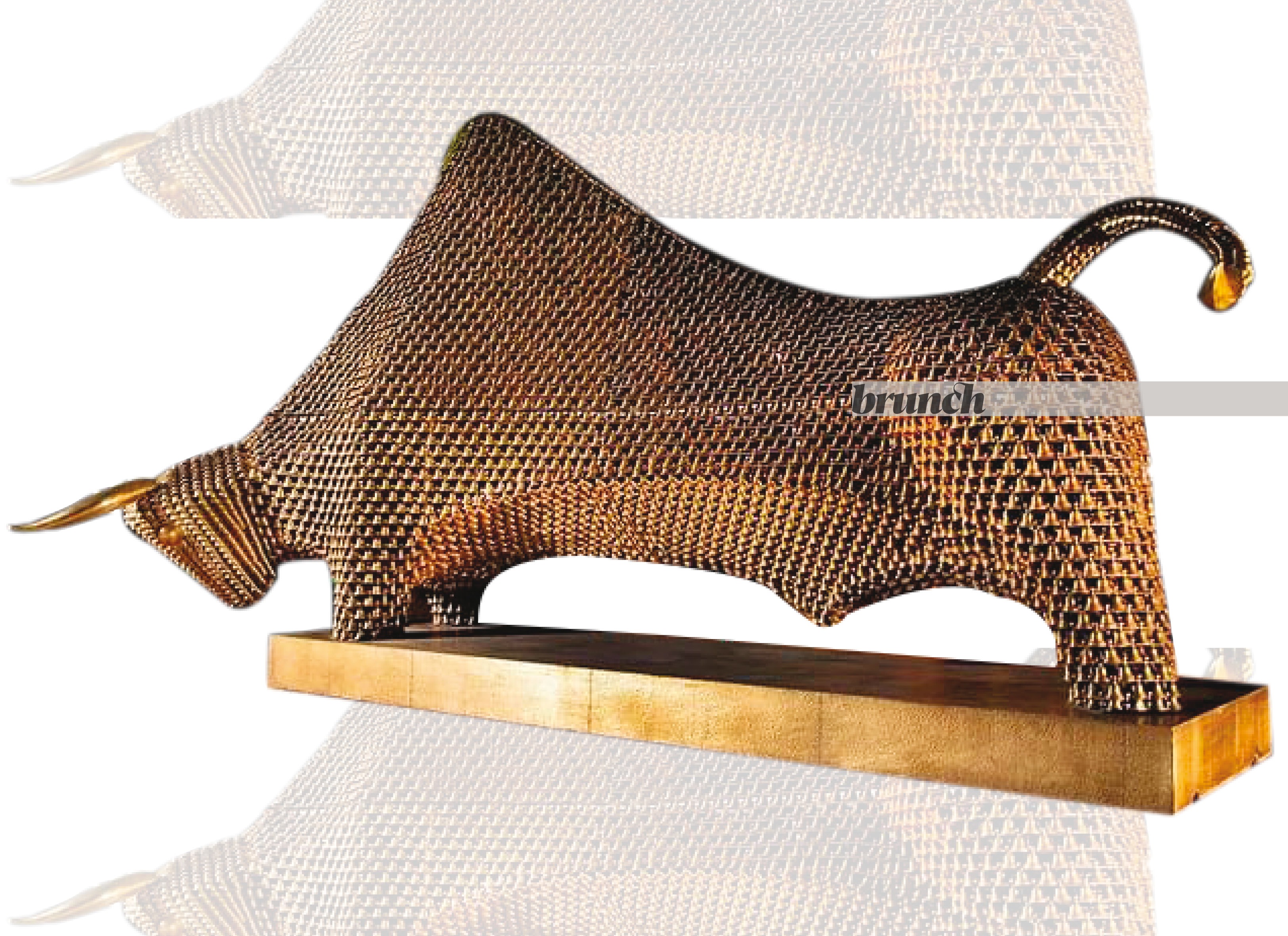 Paresh’s 26-foot bull installation is on display at the Birla Academy of Art & Culture in Kolkata Paresh’s 26-foot bull installation is on display at the Birla Academy of Art & Culture in Kolkata