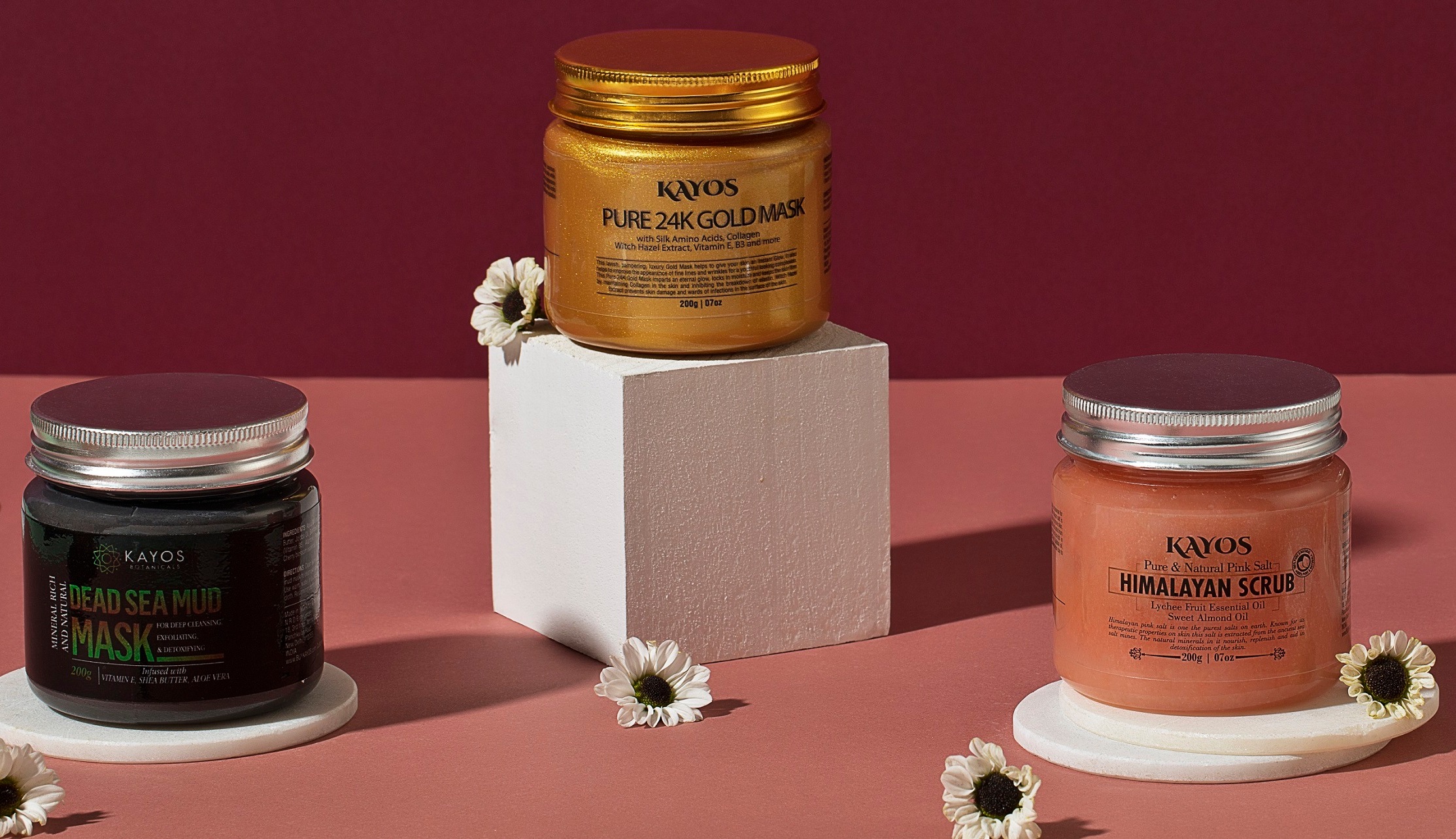 The Himalayan scrub, made with Himalayan salt, removes dead skin cells, excess dirt, oils, and other impurities from the surface of your skin The Himalayan scrub, made with Himalayan salt, removes dead skin cells, excess dirt, oils, and other impurities from the surface of your skin