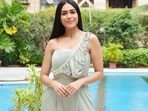 Mrunal Thakur's sartorial wardrobe has been creating a ‘Dhamaka’ ever since she started stepping out for promotions of the Ram Madhvani-directorial.(Instagram/thephoto_hunger)