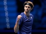 Alexander Zverev reacts during his semi final match against Serbia's Novak Djokovic&nbsp;