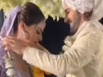 Anushka Ranjan and Aditya Seal at their wedding. Anushka Ranjan and Aditya Seal at their wedding.