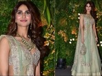 Vaani Kapoor is a sight to behold in <span class='webrupee'>₹</span>85k sand and mint green lehenga choli(Varinder Chawla) Vaani Kapoor is a sight to behold in <span class='webrupee'>₹</span>85k sand and mint green lehenga choli(Varinder Chawla)