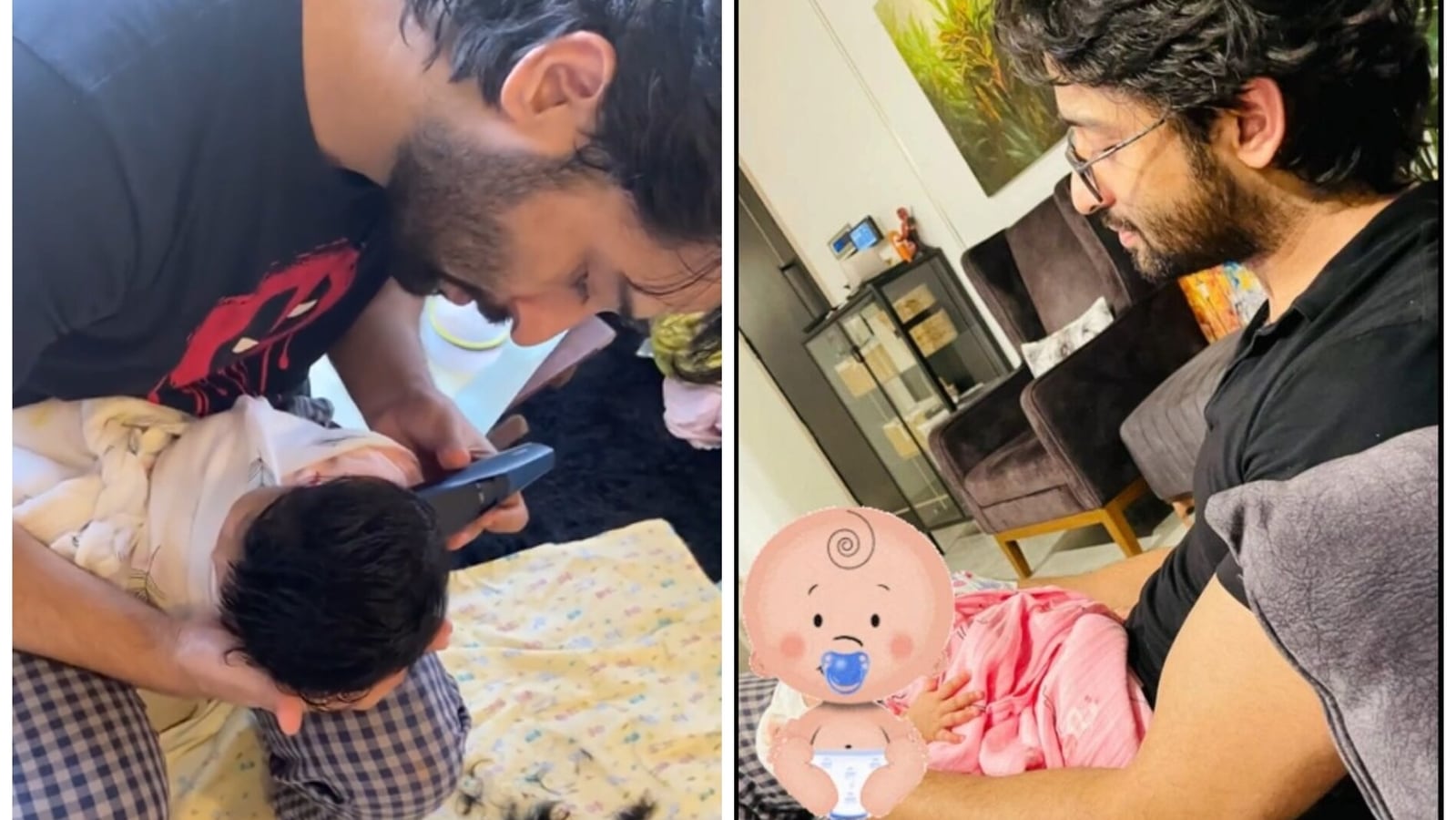 shaheer-sheikh-gives-daughter-anaya-her-first-haircut-hina-khan-and