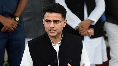 Congress leader Sachin Pilot addresses a press conference on various issues at his official residence, in Jaipur on Sunday. (ANI) Congress leader Sachin Pilot addresses a press conference on various issues at his official residence, in Jaipur on Sunday. (ANI)