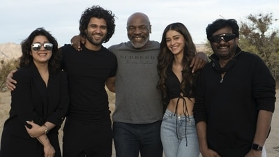 Earlier this week, Vijay Deverakonda, Ananya Panday and the team of Liger posed with Mike Tyson. The renowned boxer has a key role in the movie. Earlier this week, Vijay Deverakonda, Ananya Panday and the team of Liger posed with Mike Tyson. The renowned boxer has a key role in the movie. 