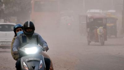 New Delhi, India - November 13, 2021: Dust seen in Bawana, New Delhi, India on Saturday, November 13, 2021. (HT Photo) New Delhi, India - November 13, 2021: Dust seen in Bawana, New Delhi, India on Saturday, November 13, 2021. (HT Photo)
