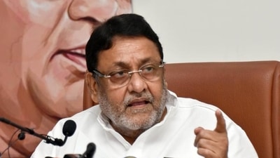 Maharashtra minority minister and Nationalist Congress Party (NCP) leader Nawab Malik. (File photo)