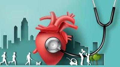 World Heart Day concept, heart with a stethoscope and many people in the city, paper illustration, and 3d paper. (Shutterstock) World Heart Day concept, heart with a stethoscope and many people in the city, paper illustration, and 3d paper. (Shutterstock)