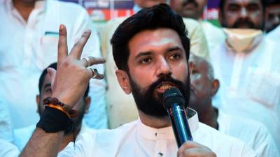 Chirag Paswan-led LJP (Ram Vilas) has decided that the party should contest the Bihar Legislative Council polls but it should not contest it alone. (ANI PHOTO.) Chirag Paswan-led LJP (Ram Vilas) has decided that the party should contest the Bihar Legislative Council polls but it should not contest it alone. (ANI PHOTO.)