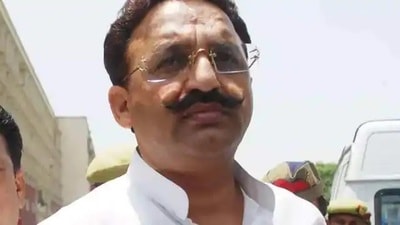 The Azamgarh police seized an illegal property of Mofioso-turned-MLA Mukhtar Ansari in Hussainganj area of Lucknow on Sunday (HT file photo)