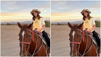 On Sunday, Ananya had a horse-riding kind of morning. (Instagram/@ananyapanday) On Sunday, Ananya had a horse-riding kind of morning. (Instagram/@ananyapanday)