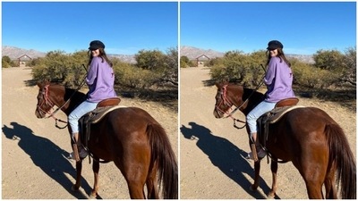"Yay or neigh," Ananya shared the pictures with a fun twist of words. (Instagram/@ananyapanday) "Yay or neigh," Ananya shared the pictures with a fun twist of words. (Instagram/@ananyapanday)
