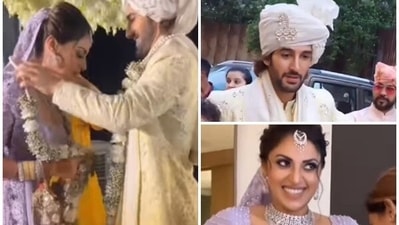 Anushka Ranjan and Aditya Seal at their wedding. Anushka Ranjan and Aditya Seal at their wedding.