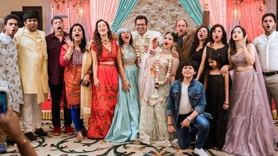 Taarak Mehta Ka Ooltah Chashmah cast at Priya Ahuja and Malav Rajda's wedding. Taarak Mehta Ka Ooltah Chashmah cast at Priya Ahuja and Malav Rajda's wedding. 