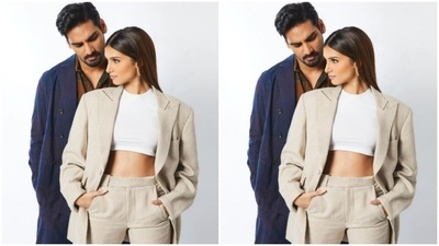 Tara and Ahan complemented each other in contransting formal co-ord sets. (Instagram/spacemuffin27)