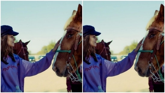 Ananya and her horse had a moment together.(Instagram/@ananyapanday)