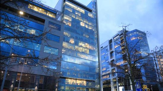 The building with the Taiwanese Representative Office in Vilnius, Lithuania. China has downgraded its diplomatic ties with Lithuania, expressing strong dissatisfaction with the Baltic state after Taiwan, which Beijing claims as a breakaway region, opened a de facto embassy in capital Vilnius. (AFP)