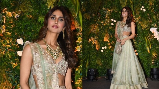 Vaani Kapoor is among Anushka Ranjan's besties and was spotted at her sangeet. She will now be seen in Chandigarh Kare Aashiqui. (Varinder Chawla)