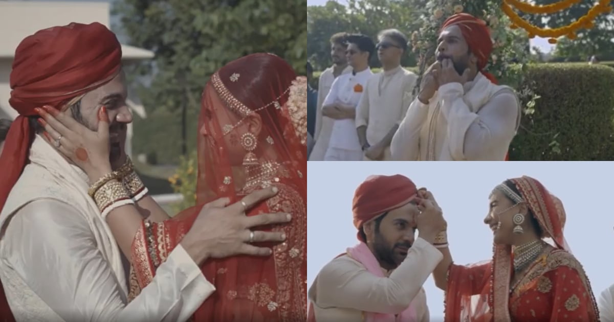 Rajkummar Rao and Patralekhaa share their wedding video. Rajkummar Rao and Patralekhaa share their wedding video. 