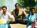 Ajay Devgn in a still from Phool Aur Kaante. Ajay Devgn in a still from Phool Aur Kaante.