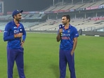 VIDEO: ‘We haven’t decided it but it looks like Patels are winning everything': Axar, Harshal engage in fun banter post India's win in IND vs NZ series(BCCI/SCREENGRAB) VIDEO: ‘We haven’t decided it but it looks like Patels are winning everything': Axar, Harshal engage in fun banter post India's win in IND vs NZ series(BCCI/SCREENGRAB)