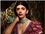 Sanjana Sanghi, in a red lehenga, is making us drool 'blissfully and peacefully'(Instagram/@sanjanasanghi96) Sanjana Sanghi, in a red lehenga, is making us drool 'blissfully and peacefully'(Instagram/@sanjanasanghi96)