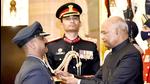 President Ram Nath Kovind presenting the Vir Chakra to Group Captain Varthaman Abhinandan at the Defence Investiture Ceremony-I at Rashtrapati Bhavan in New Delhi on Monday. (PTI) President Ram Nath Kovind presenting the Vir Chakra to Group Captain Varthaman Abhinandan at the Defence Investiture Ceremony-I at Rashtrapati Bhavan in New Delhi on Monday. (PTI)