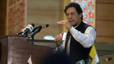 Pakistan Prime Minister Imran Khan said his government will allow the transportation of 50,000 tonnes of wheat offered by India to Afghanistan. (AFP)