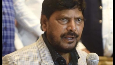 File photo: Union minister and Republican Party of India (RPI) chief Ramdas Athawale addressing a press conference. (Deepak Gupta/HT Photo) File photo: Union minister and Republican Party of India (RPI) chief Ramdas Athawale addressing a press conference. (Deepak Gupta/HT Photo)