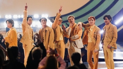 BTS also performed their single Butter at the AMAs 2021.&nbsp; (REUTERS)