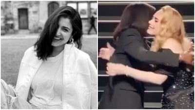 Anushka Sharma shared a video of Adele crying an hugging her teacher. Anushka Sharma shared a video of Adele crying an hugging her teacher.