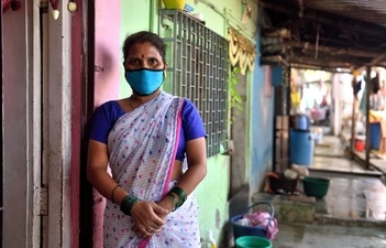 Shutika Dhwade, 40, a domestic help from Mumbai (Satish Bate/Hindustan Times)