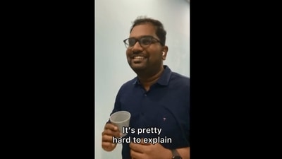 The image is taken from the video of the Twitter user. (Twitter/@yenceesanjeev) The image is taken from the video of the Twitter user. (Twitter/@yenceesanjeev)