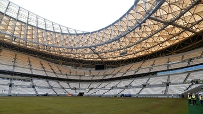 Soccer Football - General view inside of the Lusail Stadium, the venue for the 2022 Qatar World Cup final, Lusail, Qatar, November 18, 2021. REUTERS/Hamad I Mohammed (REUTERS)