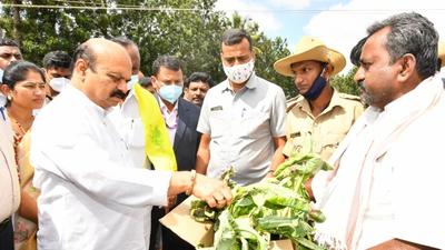 Karnataka chief minister Basavaraj Bommai during his visit to Kolar district on Monday. (HT Photo) Karnataka chief minister Basavaraj Bommai during his visit to Kolar district on Monday. (HT Photo)