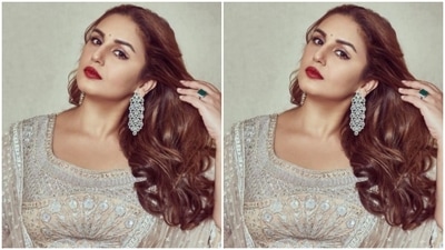 Huma teamed it with a silk dupatta embroidered in white threads. (Instagram/@iamhumaq) Huma teamed it with a silk dupatta embroidered in white threads. (Instagram/@iamhumaq)