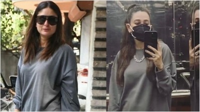 Kareena Kapoor and Karisma Kapoor are true sibling goals in matching sweatshirt, we love Kareena Kapoor and Karisma Kapoor are true sibling goals in matching sweatshirt, we love