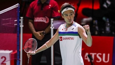 Two-time world champion Kento Momota won his first BWF title since a road accident last year ((Source: bwfworldtour.bwfbadminton.com))