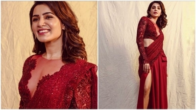 Samantha Ruth Prabhu 'felt cute' in this red co-ord set. Pics inside (Instagram/@samantharuthprabhuoffl) Samantha Ruth Prabhu 'felt cute' in this red co-ord set. Pics inside (Instagram/@samantharuthprabhuoffl)