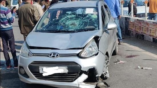 Police have arrested the driver of the errant car, a 26-year-old M.Tech student at a Delhi college, and said that he was driving his family to a relative’s wedding in Greater Noida. (Sourced)