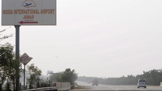 According to the officials, demand for industrial land for setting up businesses and land rates in nearby villages, too, have increased ahead of the opening of the airport which is set to be in use by September 2024. (Sunil Ghosh/HT)